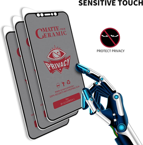 Film de protection d'écran en céramique anti-espion à prix d'usine pour <span class=keywords><strong>iPhone</strong></span> 17 16 15 14 13 <span class=keywords><strong>12</strong></span> 11 <span class=keywords><strong>Pro</strong></span> Max X – Verre <span class=keywords><strong>incassable</strong></span> - Product Image 3
