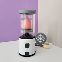 Machine de nettoyage de brosse de maquillage de bouffée de poudre d'oeuf d'éponge à ultrasons électrique automatique de marque privée en gros