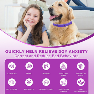 <span class=keywords><strong>Collar</strong></span> de perro calmante 4 paquetes alivio ansiedad estrés separación 60 días dura aliviar el mal comportamiento tamaño ajustable - Product Image 4