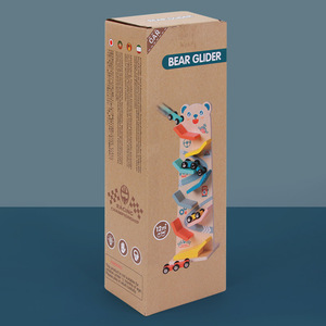 Divertido Coche de Juguete de Madera con Inercia para Niños, Modelo de Oso Pequeño - Product Image 4