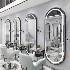 Mia 2025 Custom Design of Modern Light Luxury Oval Square Mirror Hair <b>Salon</b> <b>Furniture</b> Set - Product Image 2