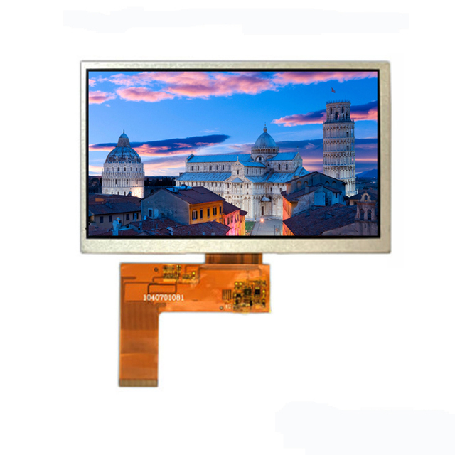 Hot Sell 7" TN TFT LCD Touch Panel Resistive/Capacitive Touch 800x480 Resolution Industrial Use 500 Nits Brightness 1 Year