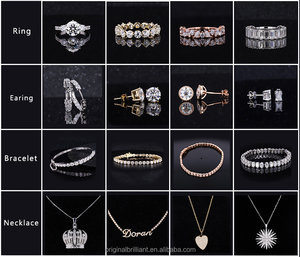 Starsgem Nhẫn Cổ Điển 18K Màu Vàng Nhạt 5*7Mm Cắt Ngọc Lục Bảo Phòng Thí Nghiệm & Moissanite Trang Sức - Product Image 5