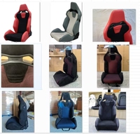 JBR9023 Asientos de Carreras Tipo Baquet Personalizados de Cuero PVC y Fibra de Carbono de Estilo Universal para Coche Modificado con Gamuza y Logo Personalizado
