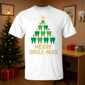 Camiseta navideña dental para dentistas y asistentes dentales, regalo navideño - Product Image 3