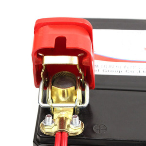 2 pièces/paire bornes de batterie universelles 12V à dégagement rapide <span class=keywords><strong>pinces</strong></span> en cuivre pour voitures caravanes accessoires de style de voiture utilisation automobile - Product Image 2