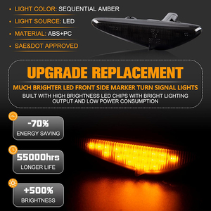 2X Feux de position latéraux à LED clignotants pour Mazda MX-<span class=keywords><strong>5</strong></span> MX5 RX-8 Mazda 6 Atenza GH 2008-2012 <span class=keywords><strong>5</strong></span> Premacy CW 2010-2013 <span class=keywords><strong>Fiat</strong></span> - Product Image 6