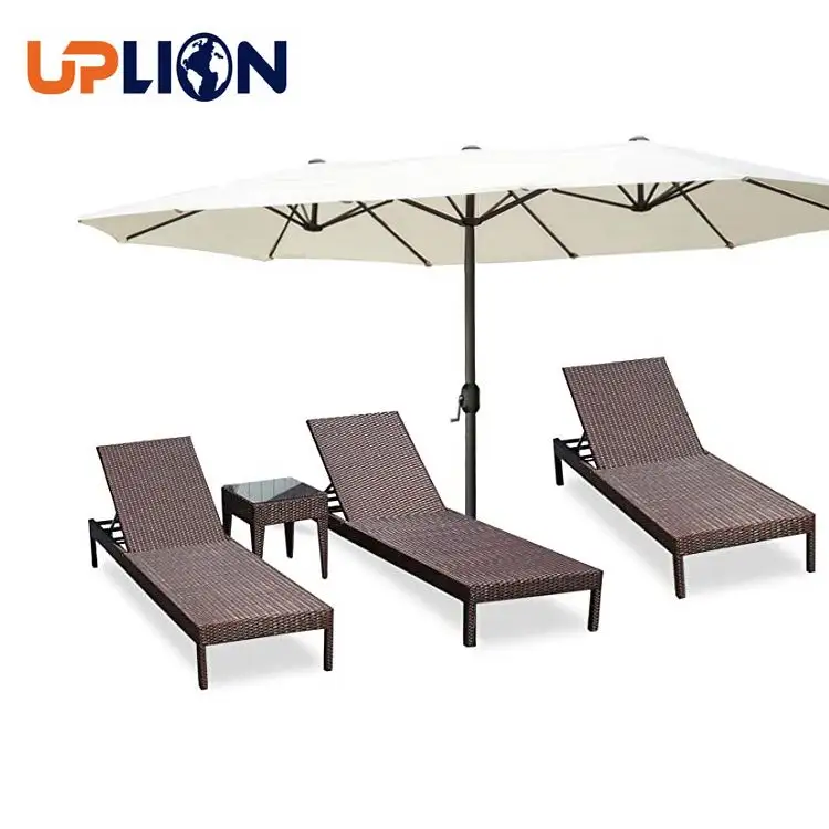 Металлический роскошный уличный большой белый зонт Uplion, пляжный зонт для патио, двусторонний садовый зонт