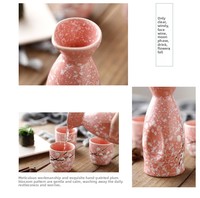 BAMBUS Groothandel Op Maat Gemaakt Japans Traditioneel Handbedrukt Porseleinen Sake Set met Schaal Kleine Bekers voor Restaurants Hotels Catering