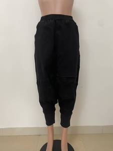 2025 Chic Street Wear moda Otoño <span class=keywords><strong>Cargo</strong></span> Harem pantalones bolsillo diseño Casual Joggers Hip Hop pantalones de chándal para mujeres - Product Image 2