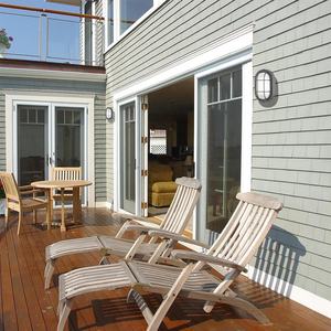 Наружные светодиодные светильники в стиле настенного литья 6 Вт 5000 К 500Lm садовый светодиодный настенный светильник с черной отделкой и матовым стеклом - Product Image 5