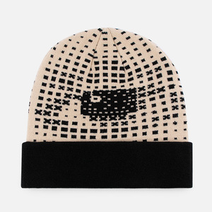 Cappello Invernale da Sci in Acrilico Jacquard con Logo Personalizzato, Berretto Lavorato <span class=keywords><strong>a</strong></span> Maglia con Risvolto, Produttore ODM OEM - Product Image 2