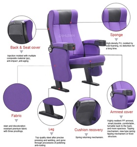 <span class=keywords><strong>Personnalisé</strong></span> repousser siège de cinéma sièges de cinéma avec le support de tasse - Product Image 3
