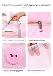 Sac de voyage Oxford tendance en gros, portable, étanche, avec fermeture éclair, pour avion, bagage à main, pour voyages d'affaires de courte distance - Product Image 5