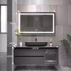 2026 New120cm Rectangular Minimalist Design Modern Intelligent <b>Mirror</b> Cabinet with Melamine Board - Product Image 4