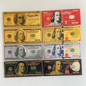 Su geçirmez Metal çift taraflı abd altın folyo $100 1000000 tahsil promosyon hediye - Product Image 1