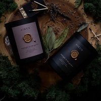 AIKUN Fabricant OEM ODM, logo personnalisé, pot en verre, hôtel, spa, aromathérapie, bougie parfumée à la cire de soja avec boîte cadeau