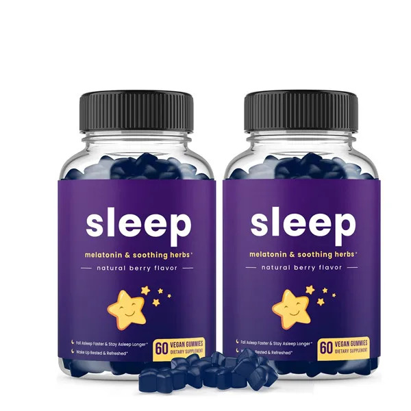 Private Label Dietary Supplement Excellent Quality Vegan Melatonin Gummies for Relaxation and Sleep