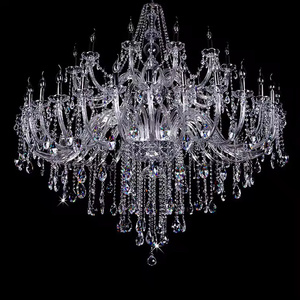 Lampu Kristal Lilin Mewah LED untuk Langit-langit Lobi Aula Pernikahan Tradisional Eropa yang Dikustomisasi - Product Image 4