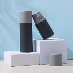 Bán buôn tùy biến <span class=keywords><strong>50ml</strong></span> 100ml grey Matte không có không khí chai cho chăm sóc da mỹ phẩm - Product Image 6