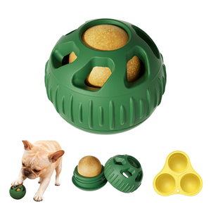 Juguete Interactivo Duradero para Perros, Pelota con Comida Congelada, Juguete Ecológico de Silicona de Grado Alimenticio para Masticar y Lamer para Perros Grandes - Product Image 1