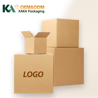 Boîtes d'expédition carrées en kraft imprimées sur mesure, cartons ondulés RSC lourds et recyclables avec logo pour le commerce électronique par KAKA