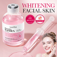 ODM OEM SADOER Ampoule de collagène au peptide rose PDRN de saumon 50ml Sérum éclaircissant anti-taches et raffermissant