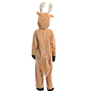 Combinaison de cerf pour enfants avec cornes, tenue de performance animale pour fête de Noël - Product Image 5