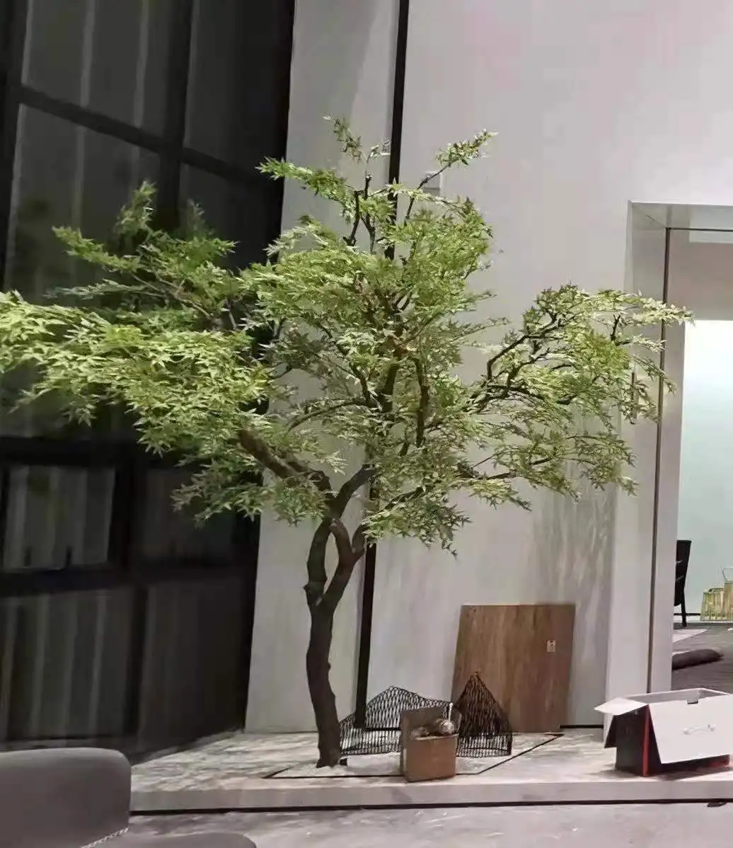 Look Nature personnalisé faux érable vert grands arbres artificiels pour la décoration de la maison de Restaurant extérieur et intérieur