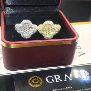 Yeni Gelen ABD Testinden Geçmiş Mozanit Elmas Hip Hop Yüzük Buzlu Görünümlü Yüzük 925 Ayar Gümüş HIPHOP Mozanit Yüzük Erkekler İçin - Product Image 2
