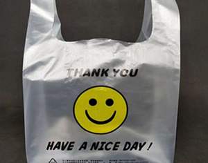 T-shirt recyclé biodégradable transparent poignée sacs à provisions conception de gilet pratique pour l'épicerie ménage en plastique - Product Image 3