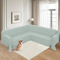 Meilleure vente : Housse de canapé extensible beige clair, anti-animaux, résistante aux rayures, pour usage hôtelier, lavable