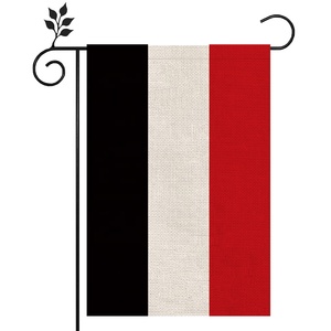 Yemen ธง yemen วัสดุผ้าลินินคุณภาพสูงกลางแจ้ง12 * 18In แบบให้คุณเลือกแบบที่ใส่ HYQ220แขวน - Product Image 1