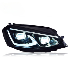 Estilo de coche para VW Golf <span class=keywords><strong>7</strong></span> faro 2013-2017 todos los faros LED DRL cabeza lámpara proyector lente bajo alto Accesorios - Product Image 1