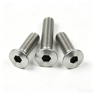 Tornillo <span class=keywords><strong>Allen</strong></span> de Cabeza Plana de Acero Inoxidable de Alta Precisión, <span class=keywords><strong>Perno</strong></span> de Máquina con Cabeza Hexagonal Avellanada DIN7991 - Product Image 5