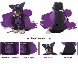 Disfraz de Calabaza de Halloween para Cachorros, Adorable, de Poliéster, para Fiestas, para Animales Pequeños, Venta al Por Mayor - Product Image 5