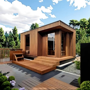 <span class=keywords><strong>Sauna</strong></span> de Jardín de Madera para 4 Personas con Ducha y Panel de Combustión - Product Image 4