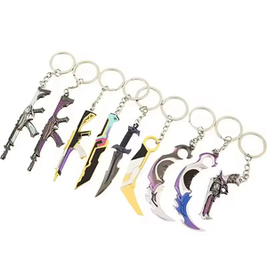 Porte-clés en métal Valorant : Pendentif M4 <span class=keywords><strong>Fusil</strong></span> et <span class=keywords><strong>Couteau</strong></span> Griffe, Jouet de collection tendance en alliage de zinc - Product Image 1