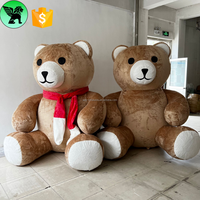 6.56ft décoration publicitaire de noël modèle d'ours gonflable personnalisé, événement Animal en peluche gonflable pour la publicité A 10148