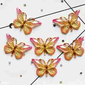 Accessoires DIY pour l'impression par estampage à chaud : Pendentif <span class=keywords><strong>papillon</strong></span>, Épingle à cheveux, Anneau à cheveux, Coque de téléphone portable, Broche, Articles en résine - Product Image 4