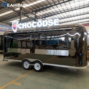 Camion de restauration rapide mobile personnalisé en acier inoxydable pour hot-dogs et barbecue de rue, avec fenêtre de vente, kiosque et cuisine intégrée, fabrication chinoise à prix compétitif - Product Image 3