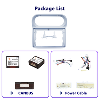 Kit de Accesorios de Marco de Tablero ABS de 9 Pulgadas Meihua para RENAULT TWINGO 2005-2013 con Cámara de Reversa de Pantalla Dividida y Garantía de 1 Año
