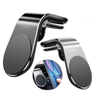 SYW Strong Magnet L Shaped <b>Car</b> Air Vent <b>Clip</b> Grip Soportes Para De Porta Celular Stents Cellphone Magnetic Phone Mobile Holder - Product Image 1