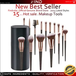 Kit de <span class=keywords><strong>pinceaux</strong></span> de maquillage personnalisé en gros avec logo, 15 pièces, 10 pièces, pinceau pour le visage, pinceau pour le fond de teint, ensemble de <span class=keywords><strong>pinceaux</strong></span> de maquillage avec emballage - Product Image 5