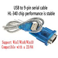 Cable USB RS232 HL-340, cable de puerto serie USB-RS232 de 9 pines, compatible con HL-340 de 64 bits con cable USB