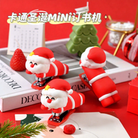 Soododo Santa Claus Kreative Mini Kunststoff Handbuch Hefter Cross Border Weihnachts geschenk Kleine Student liefert 50 Blatt Kapazität