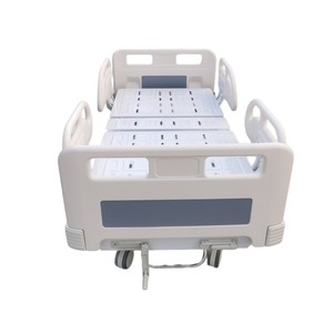 Lit d'hôpital 142*77*96 en acier inoxydable à manivelle manuelle pour usage en soins intensifs - Product Image 1