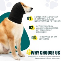 Cache-oreilles pour chien en polyester, anti-bruit, confortables, pour le soulagement du stress, épaissis, protection contre le froid et la chaleur en extérieur, couvre-oreilles, accessoires pour la tête