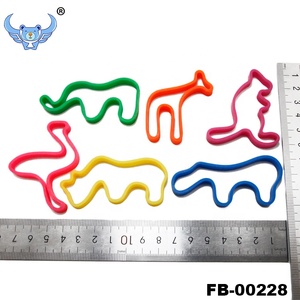 סיטונאי המפלגה טובות כיף טיפשי מגוון גן חיות בעלי החיים בצורת צמיד שיער סיליקון גומי להקות - Product Image 5