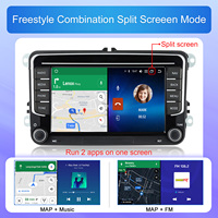 Radio para Auto con Pantalla Táctil, Receptor de Audio para Auto con Navegación GPS, Bluetooth para VW Skoda Seat Golf Passat Jetta, Estéreo para Auto, CarPlay